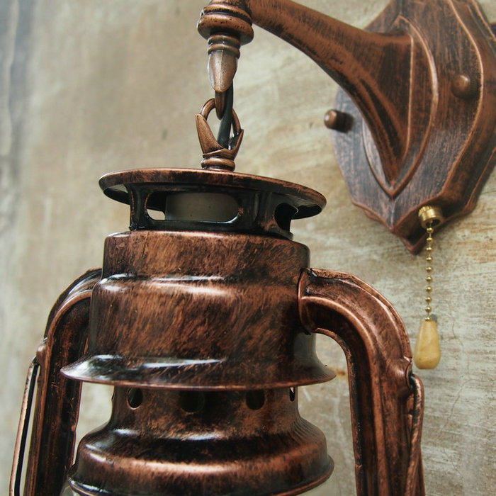 马灯壁灯老式复古煤油灯黑色单头铁艺客厅餐厅户外防水网红1灯饰