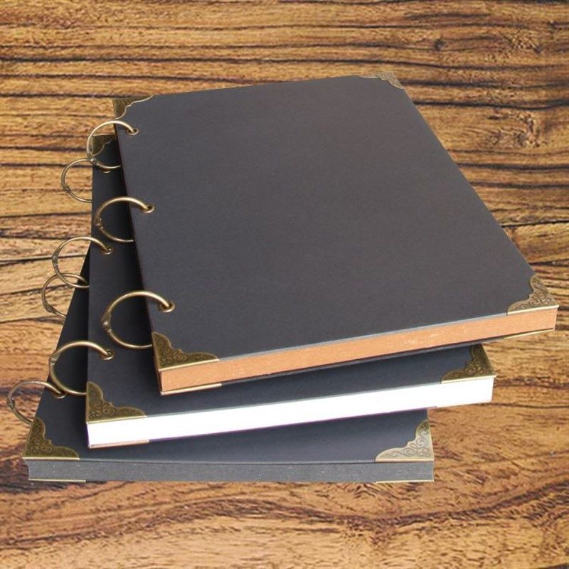 空白DIY粘贴式相册复古创意毕业同学录剪贴收纳影集手帐本记念册