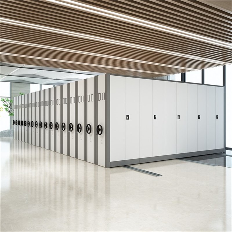 金华移动密集架档案架财务凭证柜手摇式资料文件柜电动智能密集柜