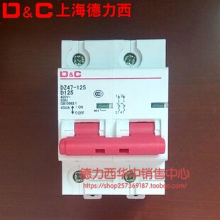 100A空气开关家用2P总空开125A安220V两相大功率电闸刀单项跳闸器