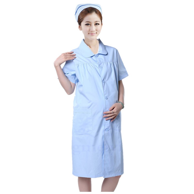 南丁格尔护士裤孕妇护士服白大褂夏装短袖白粉蓝色工作服长袖包邮