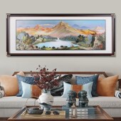 金山聚宝盆手工铜板铜雕装 饰挂画客厅沙发背景墙办公室茶室好寓意