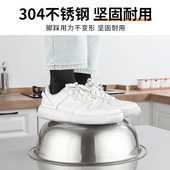 304不锈钢圆形大盆家用加厚洗澡盆洗衣服盆洗脸盆特大号大铁盆子