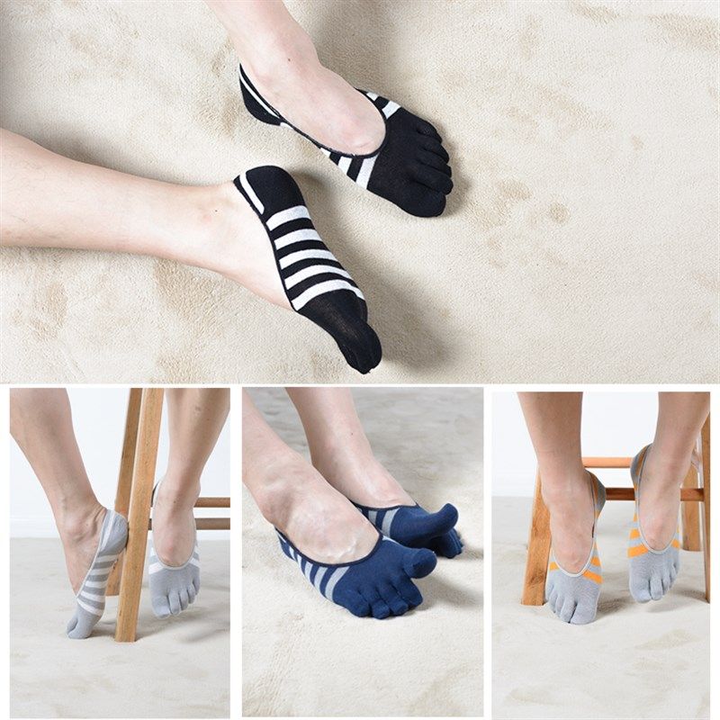 春夏季潮五指袜防滑隐形浅口男短船袜全纯棉吸汗防臭组合装五趾袜,女士内衣/男士内衣/家居服,船袜,淘宝优惠券,粉丝福利购,淘宝优惠卷