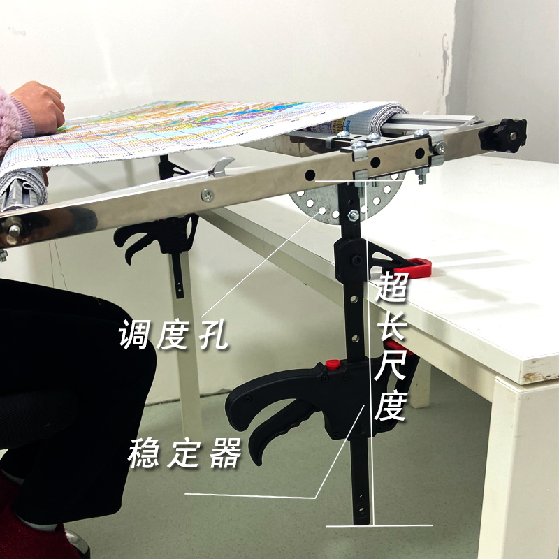 [主播专用]v绷十字绣绣架支架绣绷侧杆棘轮绣架专用工具固定架