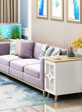 边柜新款铮舍涂饰边几侧边缝隙柜多功能储物扶手柜迷你茶几小桌子