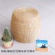 家用草编坐墩换鞋 凳榻榻米圆凳客厅矮凳实木板凳沙发凳小凳子墩子