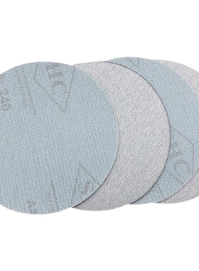 砂纸抛光SHC5寸植绒砂纸片汽车轮毂专用打磨片圆盘自粘沙皮纸白砂