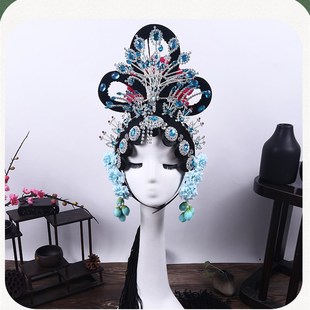 戏曲剧舞台剧舞蹈花旦头饰一体头饰大凤头饰包头小姐宫女古装头套