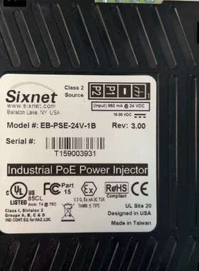 议价Sixnet西斯耐特POE电源模块