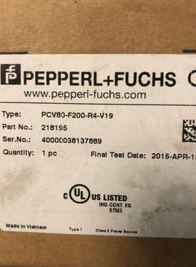 原装倍加福PCV80-F200-R4-V19  218195议价