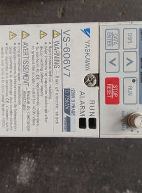 安川V7系列变频器一台，CIMR-VTAT20P7，0.75议价