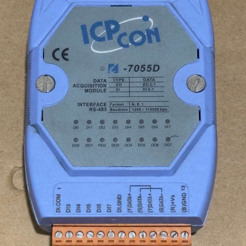 ICP CON数据采集模块，型号：-7055D，议价