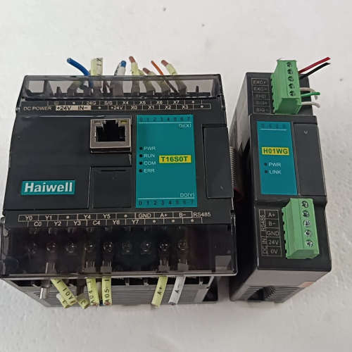海为PLC控制器，型号T16S0T-e和H01WG，24VD议价
