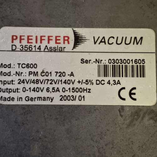议价PFEIFFER TC600，PM C01 720-A，