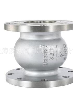 滨大不锈钢法兰消声止回阀H41X-16P滨大阀门牌止回阀DN100DN200