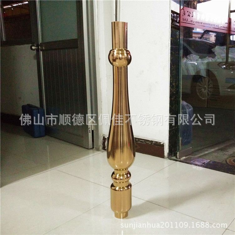 酒吧不锈钢楼梯装饰立柱 哈尔滨葫芦柱花瓶柱什么价格 花瓶将军柱