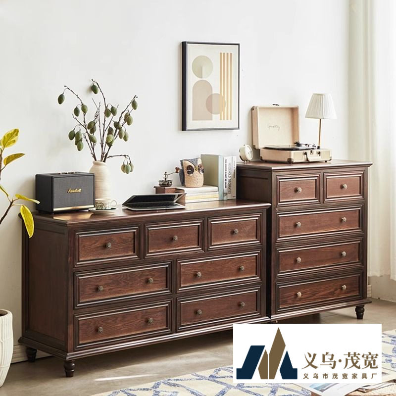 美式实木多层抽屉斗柜