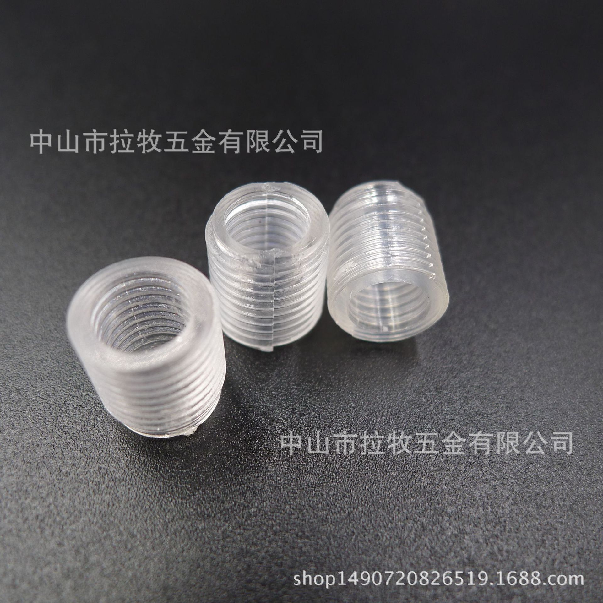 批透明PC塑料细牙M6M10空心牙管 无磁防锈塑料空心穿线出线外牙管