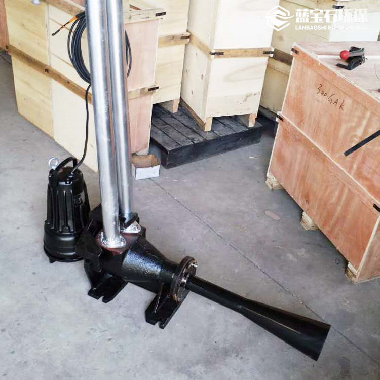 自耦射流曝气机实体安装图