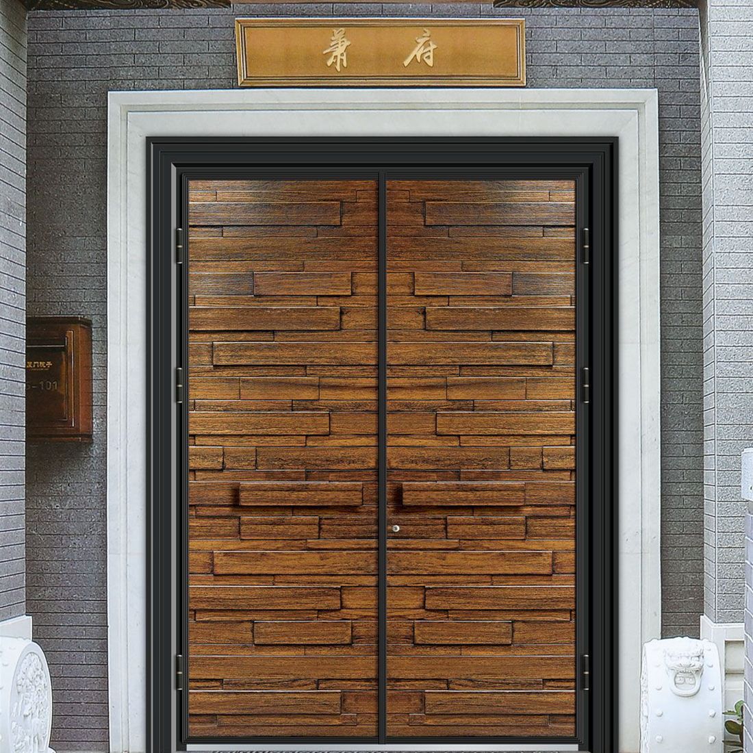 工厂直销铸铝别墅入户防盗门