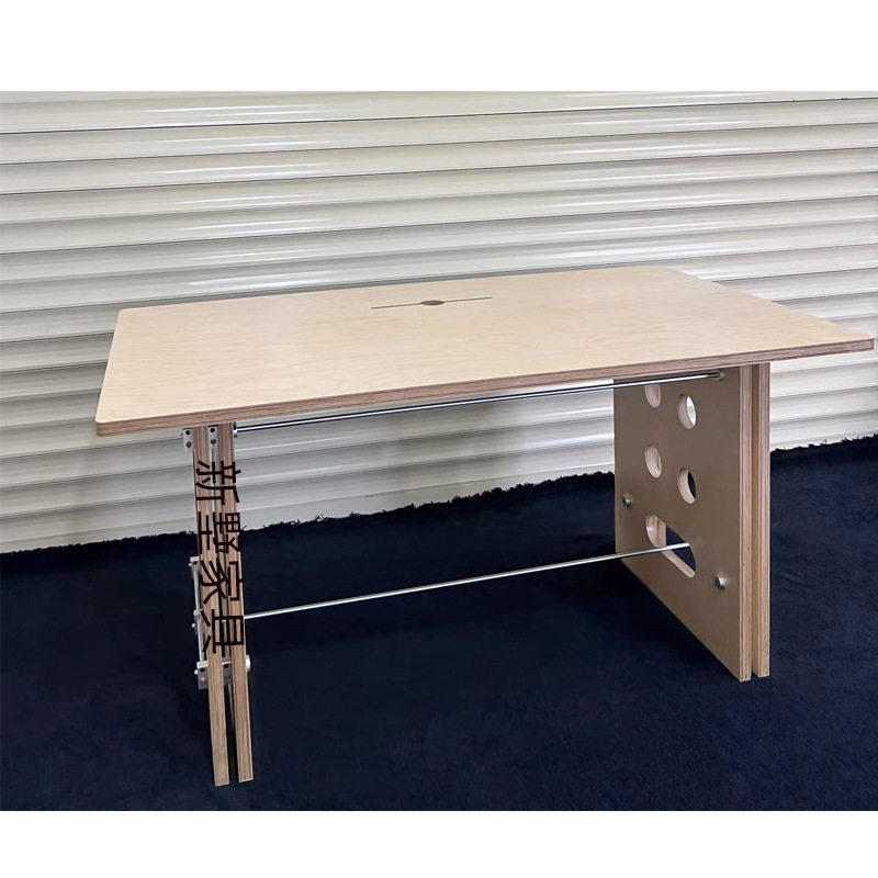 中古风桦木海洋板设计师电脑桌