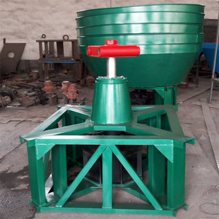 铁矿石英矿金矿用双轮铁碾子湿式碾金机双轮研磨机金粉锡矿粉碎机