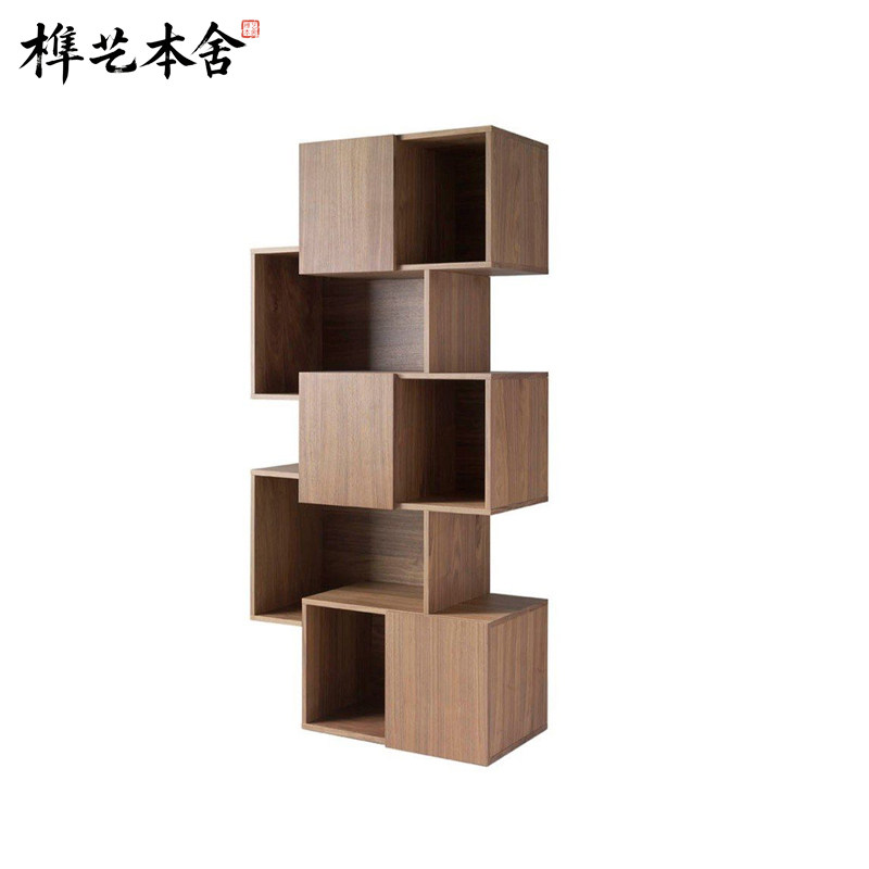 实木组合书柜书架一体