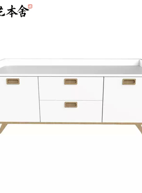 榫艺本舍/北欧大平层轻奢设计 Aranea Hermary Aid 样板间餐边柜