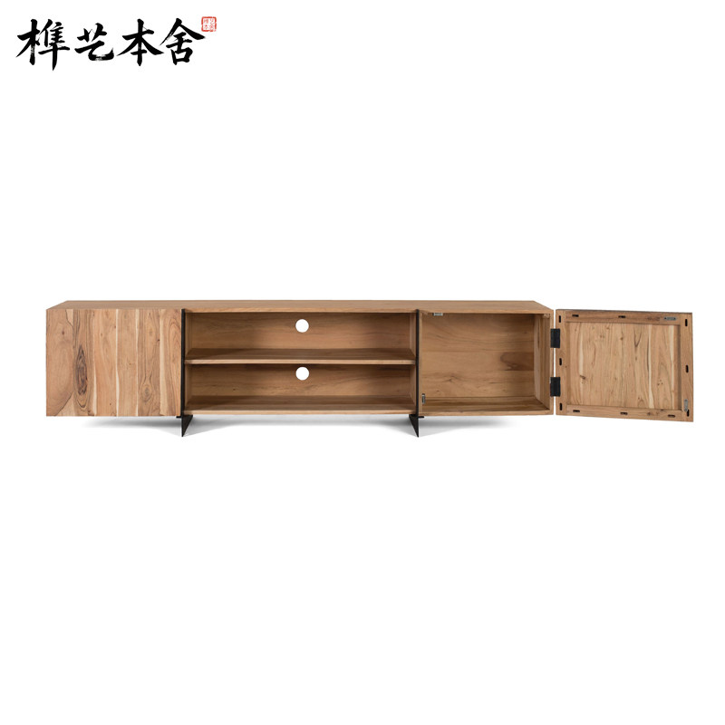意式极简轻奢艺术设计师电视柜