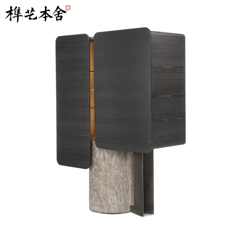 北欧极简橱柜餐边柜实木