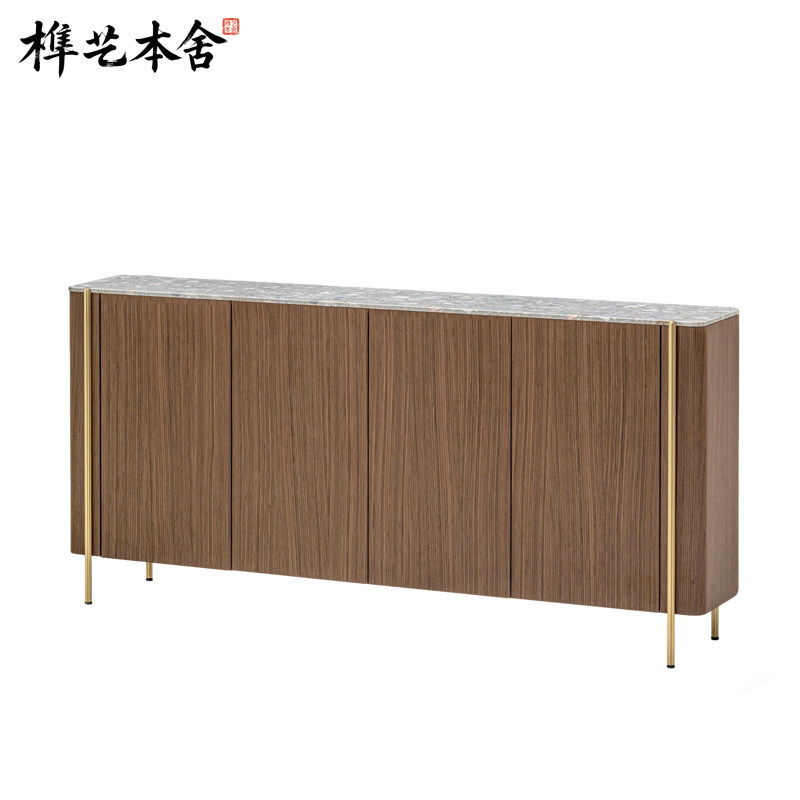 榫艺本舍意式轻奢实木餐边柜