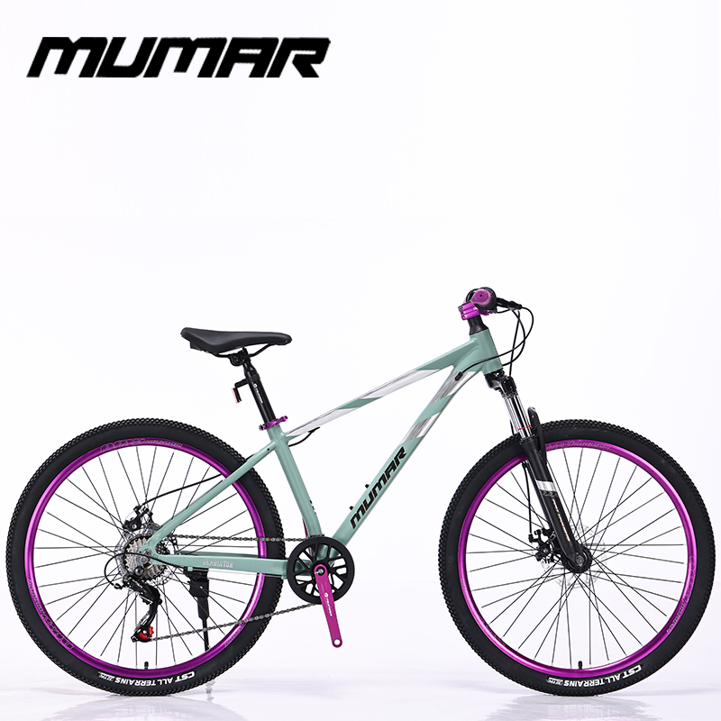 美国牧马人山地自行车铝合金单盘变速碟刹24/26寸学生120响土坡车