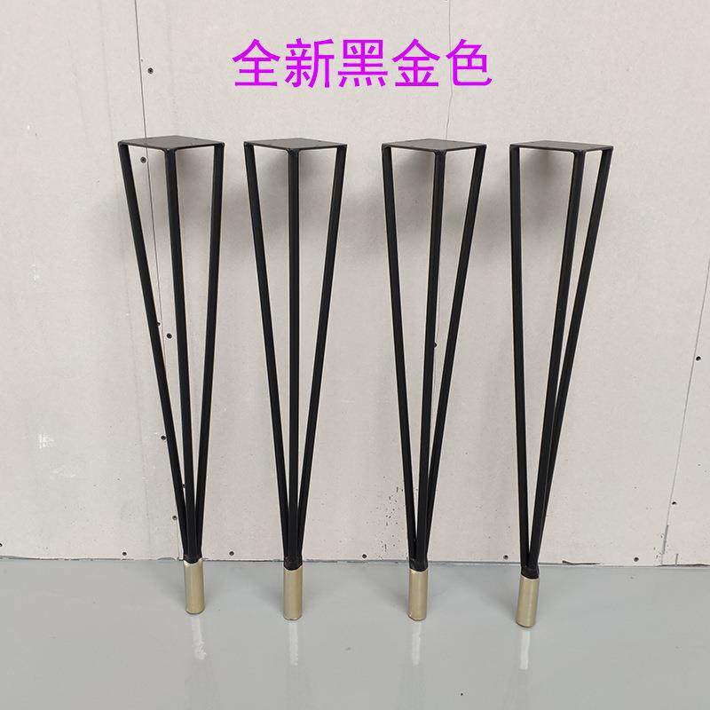 北欧桌脚支架电脑桌书桌橱柜吧台腿餐桌酒吧铁艺桌腿单脚桌架现货
