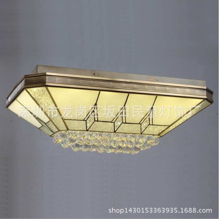 厂家供应 LED全铜焊锡灯 欧式全铜吸顶灯  全铜玻璃吸顶灯