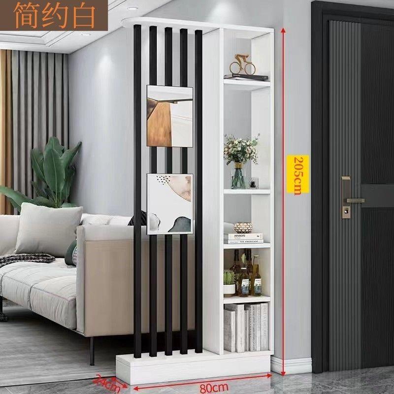 进门玄关柜隔断屏风客厅双面现代简约入户铁艺置物架沙发隔断