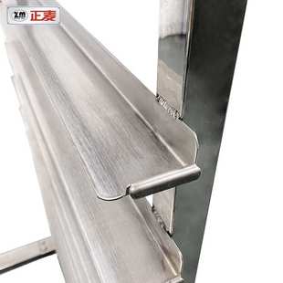 正麦64盘旋转炉烤盘架耐高温32盘车架不锈钢货架600 800mm饼盘架