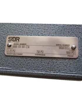 索尔SOR压力压差开关  403212-N12015  现货可调