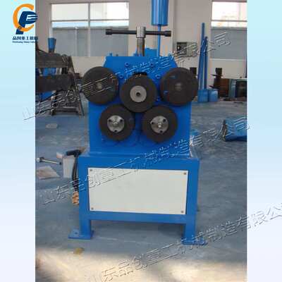 角铁弯圆成型机 液压金属卷圆设备 Angle iron rolling machine