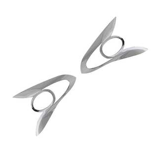 09-12款奥拓大灯框贴 老奥拓前大灯罩亮条 电镀铬车灯改装亮框