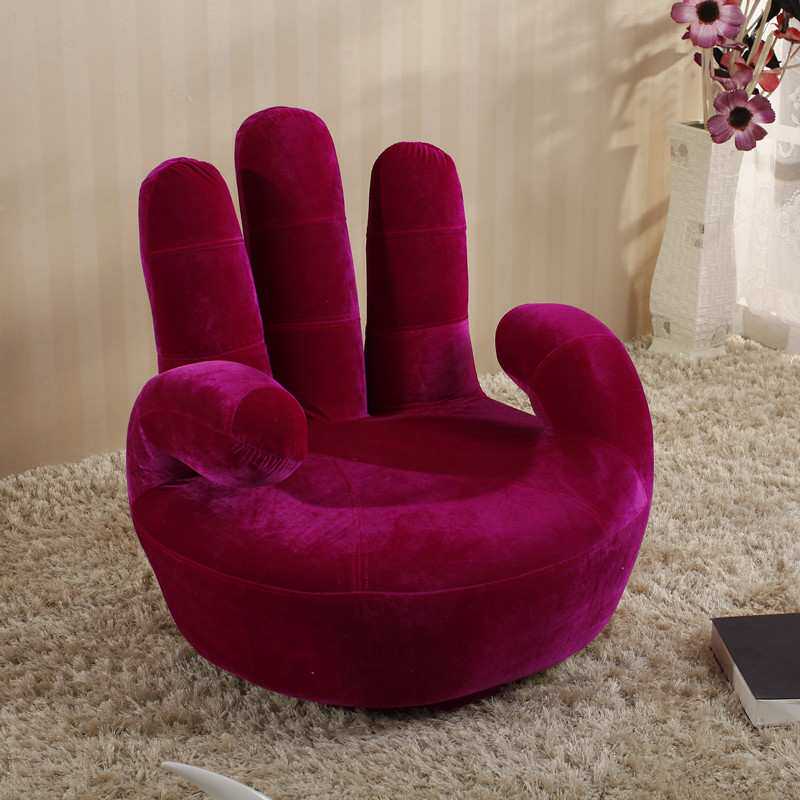 个性五指沙发单人布艺懒人沙发手指沙发电脑椅小沙发装饰造型沙发