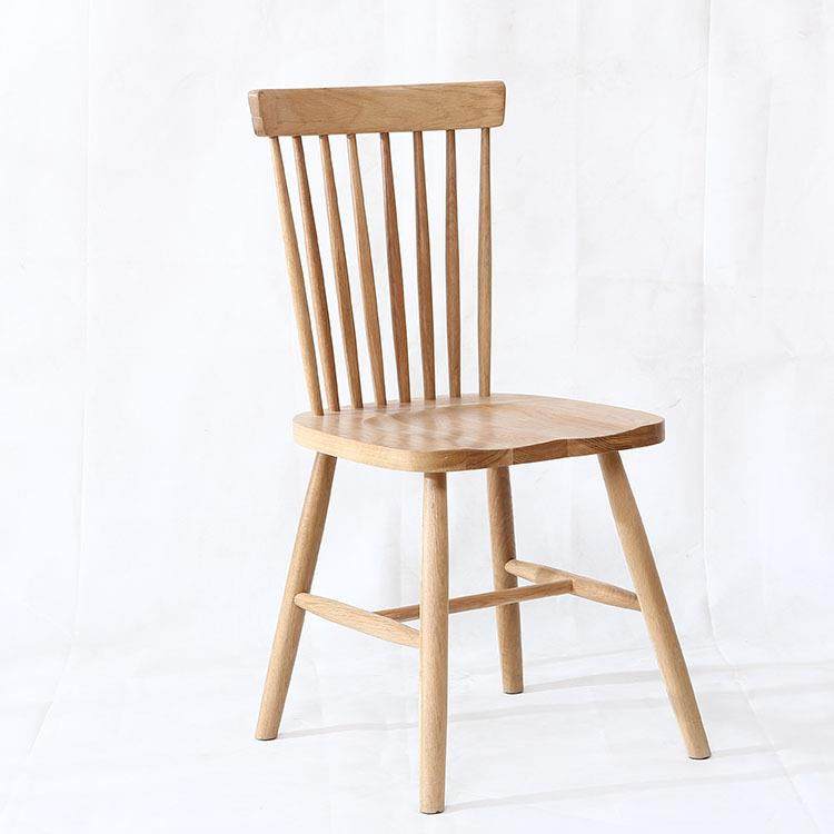 家用实木餐椅温莎椅白橡木酒店餐桌椅餐厅简约靠背椅实木椅子厂家