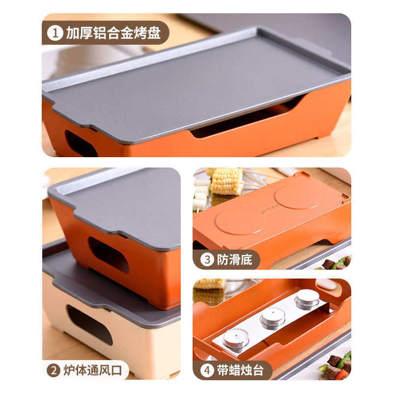 铝合金酒精烧烤保l温炉商用烤串加热盘子羊肉串加热炉烧烤店热串