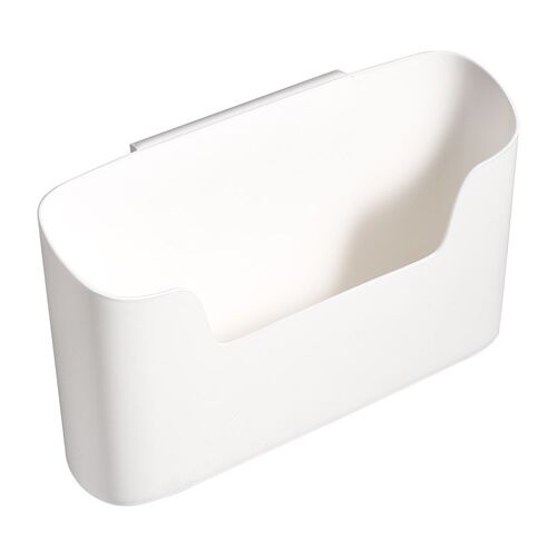 厨房壁挂收纳盒保鲜膜垃圾袋挂架卫生间杂物整Q理神器免打孔置物