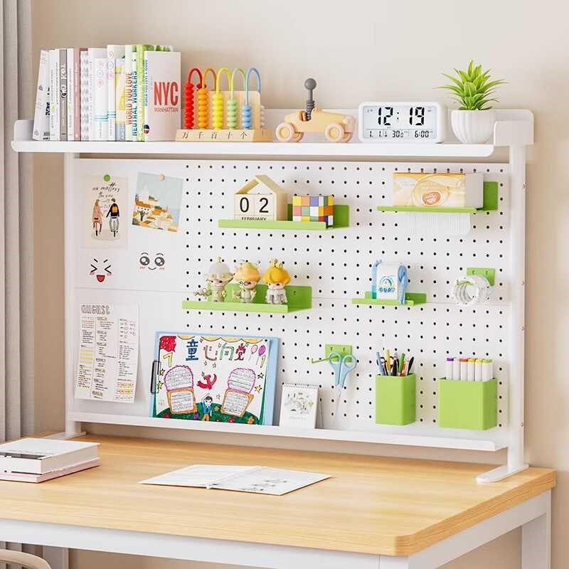 洞洞板书架d桌面置物架办公书桌多层书架铁艺桌上学生电脑桌上收,收纳整理,收纳洞洞板,淘宝优惠券,粉丝福利购,淘宝优惠卷