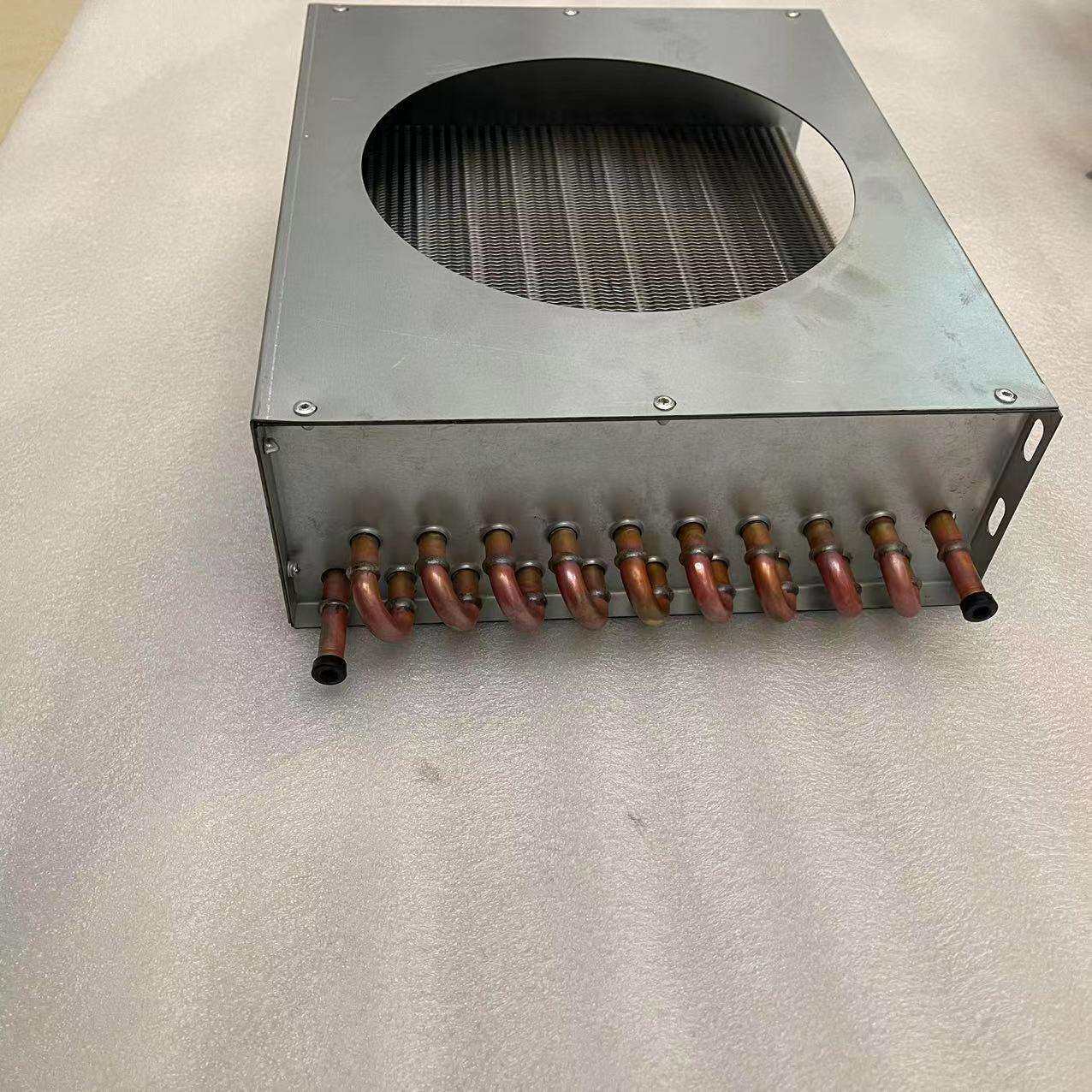 冷库鱼缸制冷机组冷凝器3P4P匹风冷水冷翅片式蒸发器散热器