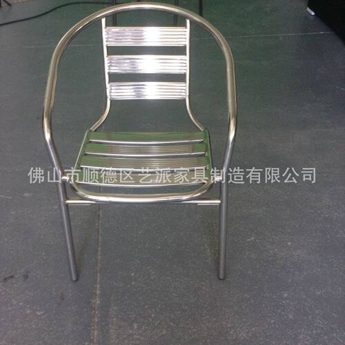 不锈钢餐椅不锈钢户外休闲椅户外阳台椅可堆叠休闲椅子家具h