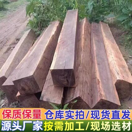 黑酸枝柬埔寨黑酸枝原木方料柬埔寨黑酸枝原木板材高档家具材