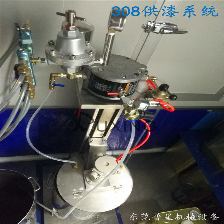 气动升降不锈钢架子 3C塑胶电子自动喷涂油泵308供漆系统