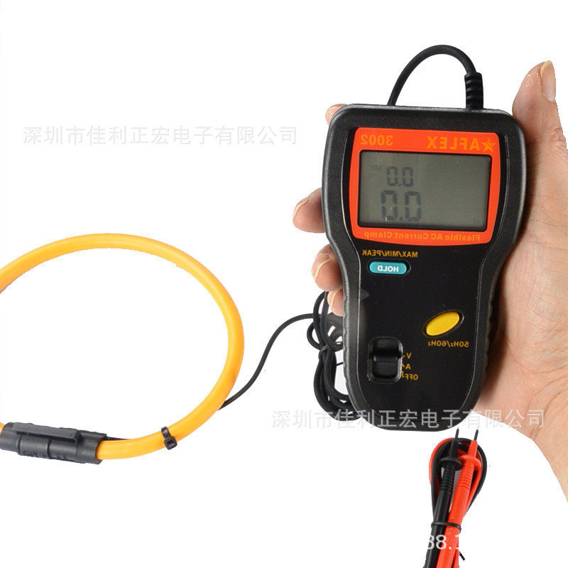 泰仕TES AFLEX-3002交流谐波分析挠性钩表数字钳型表